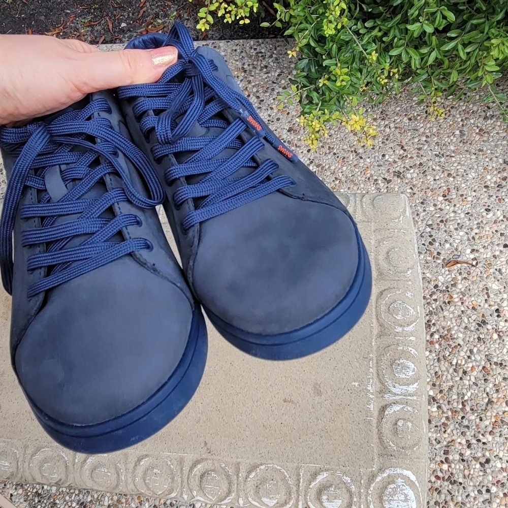 Most Amazing Swims Men's Blue Sneakers Rare Color - Picture 4 of 13